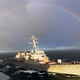 Illustration for article titled Someone Trapped This Destroyer Inside A Rainbow
